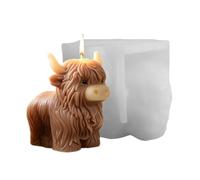 Candle Making Molds Funny Novelty - - 3D Cow Epoxy Resin Casting Mould for