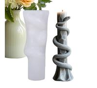 Candle Making Molds | Heat-Resistant 3D Epoxy Stencil Snake Soap Making Molds,Multipurpose Aromatherapy Candle Mould for Enthusiasts Beginners