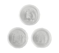 Candle Mold - 3D Christmas Nativity Sculpture Mold, Wax Soap Casting Non Stick Craft Form, Holiday Table Centerpiece Decoration Tool, Home Decor Art Making Set | For Living Room Fireplaces Tables