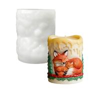 Candle Mold | Decorative Art Project Tool | Silicone Mold for Animal Cylinder Candle | for School Project Studio Resin Plaster Soap Clay Beginners Professionals