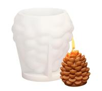 Candle Mold - Pine Cones for Decoration | Art and Home Figurine Craft Supplies for Wax, Resin, Plaster, Epoxy, Soap, Clay, Chocolate, Cake, Dessert, Christmas, Thanksgiving, Holiday Baking