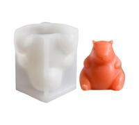 Candle Mold, Resin Mold, Capybara Mold, Flexible Silicone Material, Easy Release, for Soap Wax Clay Crafts Home Décor, 3.35x3.46x3.07 Inches & 2.48x2.44x2.13 Inches, 2pcs