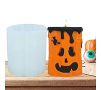 Candle Mold, zucca Mould, Reusable Ghost Face Silicone Tool for Crafting Halloween Decorations, Projects Beginners, Adulti, Boys, Girls, Professionali, Seasonal Art