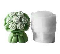 Candle Molds Bouquet, Aromatherapy Mold, Silicone 3D Flower Mold For Candle Making, Valentine Day Wax Mould, Soap, Resin Craft Supply, Floral Design, Handmade Gift, 5x6.5x7.5cm