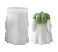 Candle Molds, Halloween Cement Moulds for Candle Making, Pumpkin Ghost Shape Plaster Mold for Wax Crafts, Home Decor for Craft Teachers, Event Planners, Decoration Enthusiasts, Art Projects