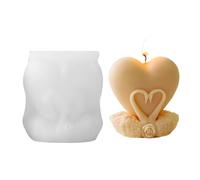 Candle Moulds - 3.54x3.23 Inches Silicone Candles Mould, Non-Stick Reusable Resin Molds Candles Mold | Flexible Silicone Molds For Candle Making, DIY Craft Moulds For Home, Family, Friends, And Creati