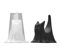 Candle Sculpture Mold, Kitten Candle Molds, Flessibile Silicone Molder, Clay Plaster, Decorative Craft Mold for Table Centerpiece, Window Display, Shelf, Fireplace, Porch Decor