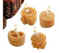 Candle, set di 4 pezzi per biscotti a forma di cuore, scented Aromatherapy Candle, per compleanni, Fall Autumn Valentines Holiday Home Indoor Outdoor