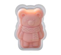 Candle Silicone Mold - Bear Shape Candy Mold, Wax Candle with Durable Design, Creative Craft Feature, Baking Tool, Molder Accessory for Gummies Cakes Fudges Candies Jellies Pastries at Home Kitchen