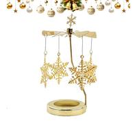 Candle Spinner - Stainless Steel 5.04 Inch | Candle Holder with Decor, Dining, Shelf | Christmas Canđle Holder, Meditation Study Room Bedroom Kitchen Desk Entryway Living Room