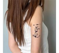 Candle Star Adesivi per tatuaggi temporanei semipermanenti e di lunga durata impermeabili per 2 settimane per uomini e donne, braccio posteriore per dito, petto(1pcs)