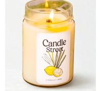 Candle Street | Candela Anti Zanzare Naturale | Cera di Soia Profumata | Oli Essenziali di Citronella e Limone | Lunga Durata | Vegana, Artigianale, Made in Italy | Per Interni ed Esterni (Media)