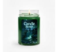 Candle Street | Candela Profumata “Echi Smeraldo” | Pino, Muschio Bianco e Anice Stellato | Cera Naturale, Collezione Horror Stories | Profumo Boscoso e Incantato