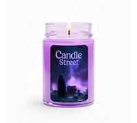 Candle Street | Candela Profumata “Sortilegio Antico” | Incenso, Patchouli e Lavanda | Cera Naturale, Collezione Horror Stories | Profumo Mistico e Avvolgente per Halloween