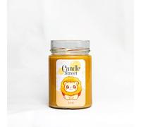 Candle Street | Candela Zodiacale Leone | Candela Profumata | Fraganza Ambra, Arancia e Cannella | Lunga Durata | Artigianale, Vegana, Made in Italy | Idea Regalo Astrologia Fuoco (Media)