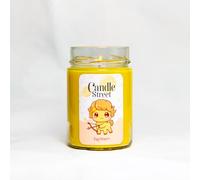 Candle Street | Candela Zodiacale Sagittario | Candela Profumata | Fraganza Sandalo, Arancia e Zenzero | Lunga Durata | Artigianale, Vegana, Made in Italy | Idea Regalo Segno di Fuoco (Grande)
