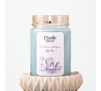 Candle Street | La Calma - Note Rilassanti | Candela Artigianale Profumata | Fragranza Cotone, Frangipani e Muschio Bianco | Lunga Durata | Vegana, Made in Italy | Candela Relax e Armonia (Grande)
