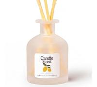 Candle Street Profumatore per Ambienti con Bastoncini, Fragranza Citronella e Limone, Diffusore Senza Alcol per Interno ed Esterno, Lunga Durata, Made in Italy (Medio (100ml))