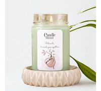 Candle Street | Rilassati | Candela Artigianale Profumata | Fragranza Tè Earl Grey, Menta Piperita ed Eucalipto | Lunga Durata | Candela Balsamica Rinfrescante e Antistress (Media)