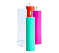 Candle Taper Mold - Cylinder Candle Mold For Candlle Making, Scented , DIY Wax, Resin Casting, Soap Molld, Cake And Dessert Mousse , Multifunctional DIY Mould For Crafting Candles, Soaps, Desserts, An