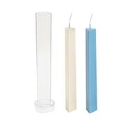 Candle Taper Mold - Long Triangular Rod Pc Candle Mold | Scented Candles Molds | Triangle Rod Candles Molds | Easy to Use 3d Long Cândle Cylinder Môlds for Home Decoration