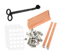 Candle Trimmer and Smokeless Candle Wicks with Iron Stand for DIY Cand