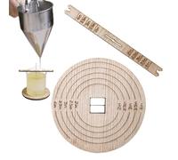 Candle Wick Holder, Wooden Craft Tool, Centering Utility with Comfort, Time Saving Aid with Strength, 4.33x4.33 inches Lifestyle Category, Stabilizer Equipment for Dinner Party Christmas Routine
