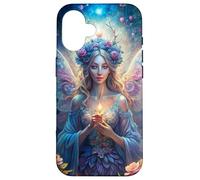 Candlelit Forest Fairy Floral Fantasy Moonlight Glow Look Custodia per iPhone 16