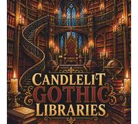 Candlelit Gothic Libraries: 50+ Cozy Gothic Coloring Pages for Adults Featuring Candlelit Libraries, Towering Bookshelves, Hidden Reading Nooks, Grand Manor Studies, and Dark Academia Interiors
