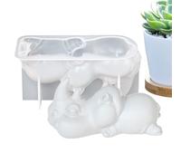 Candles Mold, Resin Casting Mold Kit, Animal Shape Craft Moulds, Smooth Demolding Tool Set, Creative Supply for Baking Children Family Friends and Mothers Day Projects, Silicone