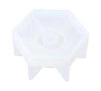Candlestick Epoxy Casting Hexagon Rod Candlestick Base Stampo in Silicone per Fare Artigianato Ufficio Casa Deco Esagono Rod Based Silicone Mold Creative Casting
