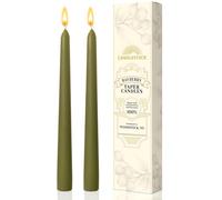 Candlestock Coppia di candele a cono Bayberry, 20,3 cm, pura miscela di cera d'api americana, 100% cera d'api americana, antigoccia