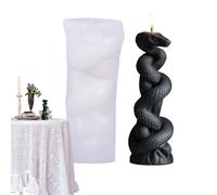 CandlSilie Making - Stampo per in silicone epossidico a forma di serpente multiuso, per aromaterapia, strumento fai da te, creativi per la scultura delle , per gli