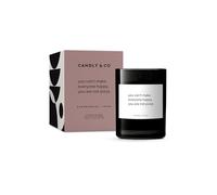 Candly&Co n. 7 Non puoi rendere tutti felici/Candela profumata di lusso/100% soia/Vetro fumé/Stoppino di cotone/250 g/Lamponi, rosa, melograno, vaniglia cremosa, fiori di ciliegio, muschio/