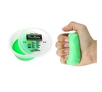 CanDo Antimicrobial TheraPutty Pasta per Esercizi della Mano - Resistenza Media (Verde, 57 g) | Allenatore Igienico per la Forza della Presa per Riabilitazione, Fisioterapia e Terapia Occupazionale