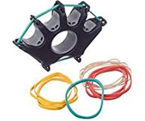 CanDo Digi-Extend Esercitatore per Mano - Dispositivo per l'allenamento dell'estensione delle dita e della forza della mano con 14 bande di resistenza per esercizi di presa, destrezza e coordinazione