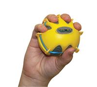 CanDo Digi-Extend n’ Squeeze Esercitatore per Mano - Dispositivo giallo medio per terapia delle dita e della presa con resistenza extra leggera