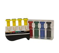 CanDo Digi-Flex Multi Kit Progressivo per Principianti, Telaio per Esercitatore della Mano con 8 Pulsanti di Resistenza (4 Gialli, 1 Rosso, 1 Verde, 1 Blu, 1 Nero)