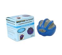 CanDo Digi-Squeeze Esercitatore per Mano - Piccola palla blu per esercizi delle dita e rafforzamento della presa con resistenza forte