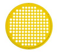 CanDo Esercitatore per Mano Senza Lattice, Diametro 35,56 cm, Giallo - Resistenza Extra Leggera (X-Leggera), Strumento Terapeutico per Mano e Dita per Fisioterapia e Terapia Occupazionale