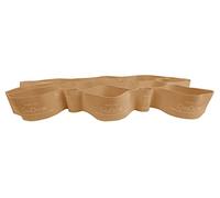 CanDo Fascia di resistenza multi-grip da 6 piedi con passanti per mano/piede per allenamenti totali del corpo, allenamento, riabilitazione, stretching e terapia