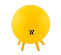 CanDo - Palla gonfiabile antiscivolo con piedini di stabilità per esercizi, allenamento, allenamento, allenamento, stabilità, yoga, pilates ed equilibrio in palestra, ufficio, casa o classe, 45 cm, colore: Giallo