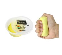 CanDo TheraPutty antimicrobico - plastilina per l'esercizio delle mani - 56 g - gialla (molto leggera)