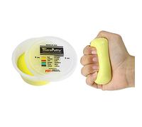 CanDo TheraPutty antimicrobico - plastilina per l'esercizio delle mani - 85 g - gialla (molto leggera)
