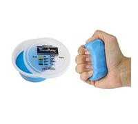 CanDo TheraPutty Antimicrobico per Esercizi della Mano - Resistenza Rigida (Blu, 85 g) | Trainer Igienico per la Forza della Presa per Fisioterapia e Terapia Occupazionale
