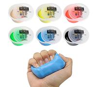 CanDo TheraPutty antimicrobico - plastilina per l'esercizio delle mani - Set di 6 a 85 g (diversi colori)