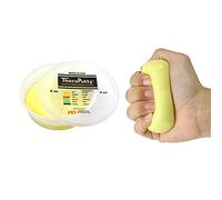 CanDo TheraPutty antimicrobico - plastilina per l'esercizio delle mani - 113 g - gialla (molto leggera)