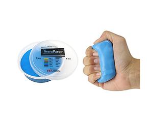 CanDo TheraPutty Pasta per Esercizi della Mano - Resistenza Rigida (Blu, 170 g) | Trainer per la Forza di Presa per Allenamento di Mani e Dita, Riabilitazione, Fisioterapia e Terapia Occupazionale