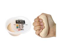 CanDo TheraPutty - plastilina per l'esercizio delle mani - 56 g - beige (super leggera)