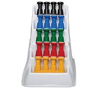 Cando W54577 Attrezzo per Esercizi della Mano Via, Set di 5 con Supporto